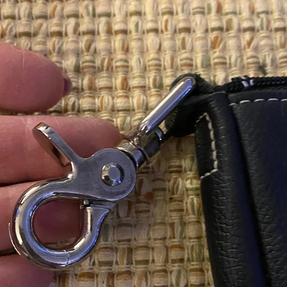 Harley-Davidson Black Leather bag with Silver Accents